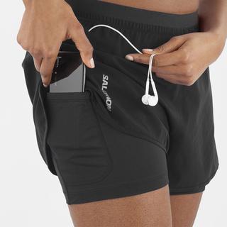Salomon Cross 2IN1 Kadın Koşu Şortu
      
        
        
          
            
              
              
              
                - SİYAH_4